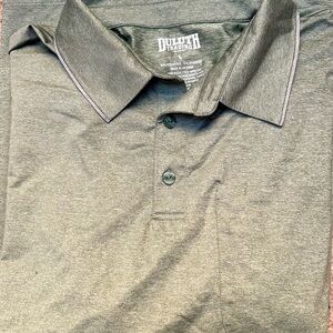 Duluth Mens Short Sleeve Green Heather Polo Large